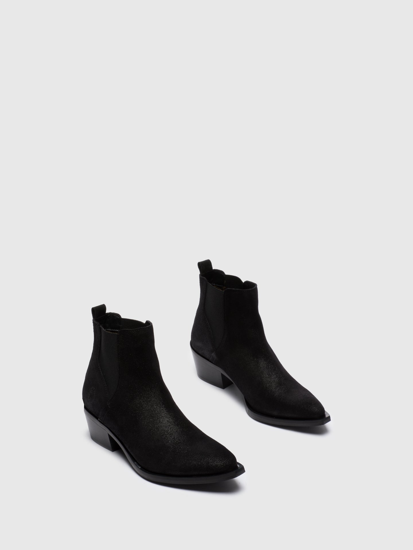 Fly London Coal Black Chelsea Ankle Boots